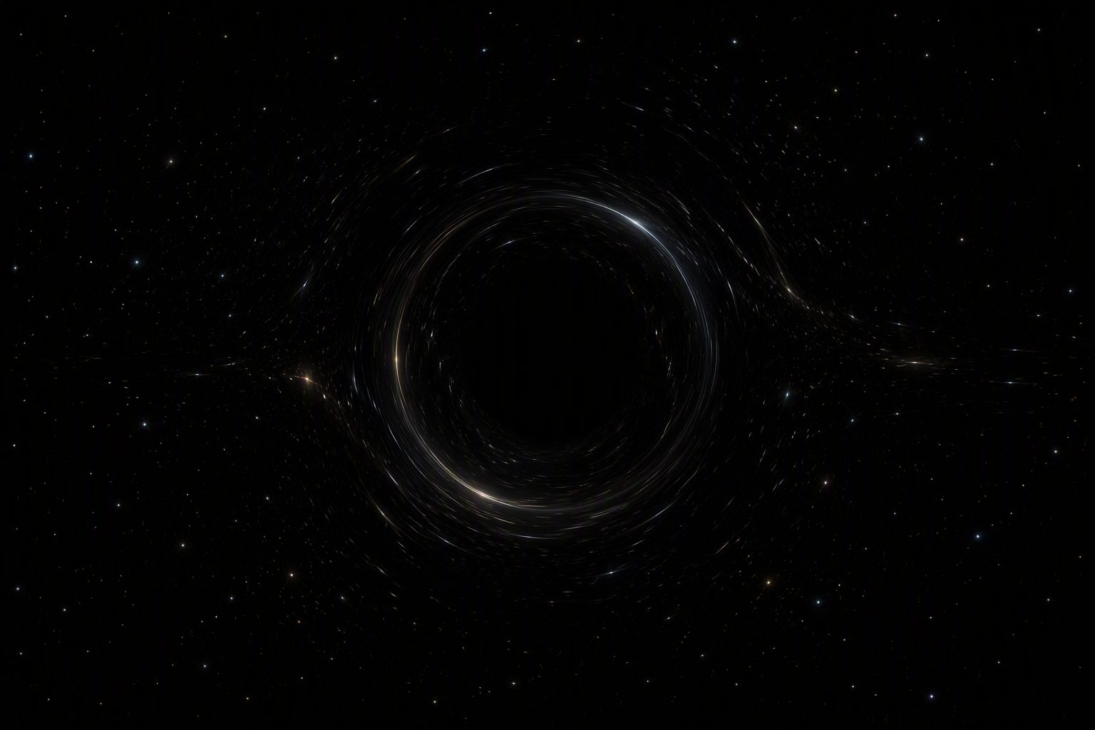 Generative poster: a sparse starfield bent toward a dark attractor.