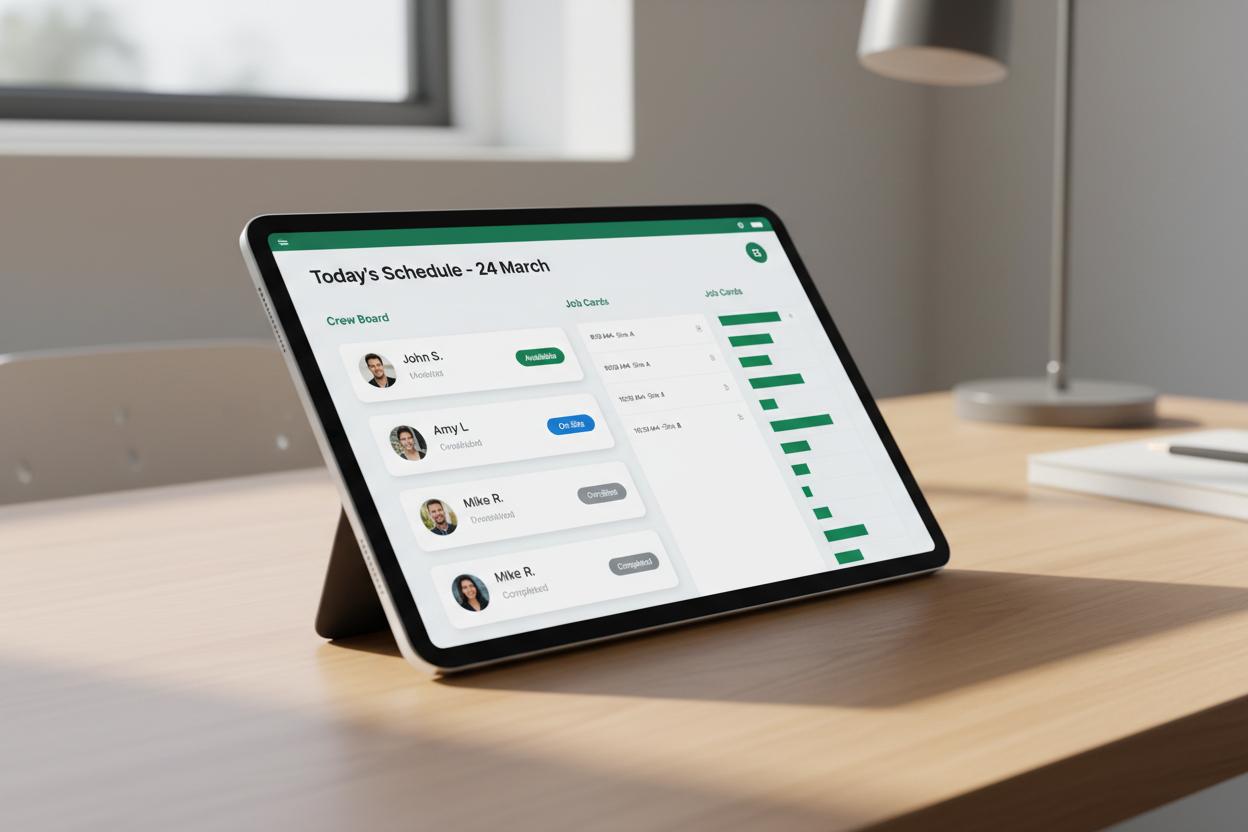 Illustrative field technology concept for Staff Scheduling